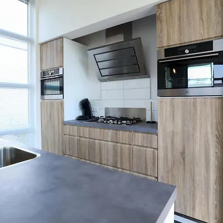 Modern House With Decorative Fireplace Holiday home *